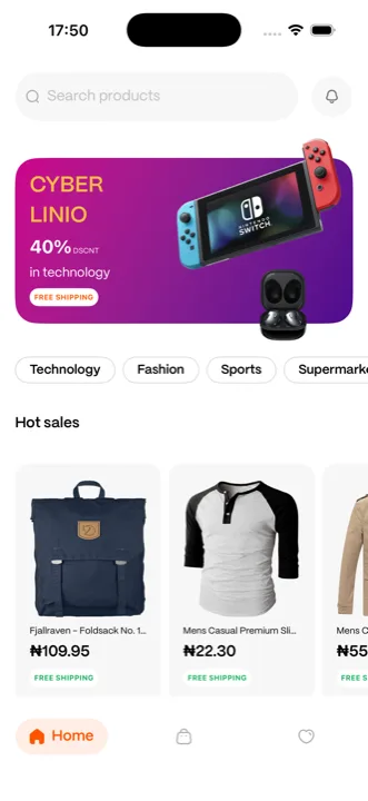 Store app screenshot by Kehinde Bankole